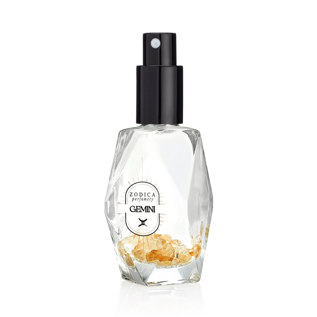 Gemini Crystal Infused Zodiac Perfume – Zodica Perfumery