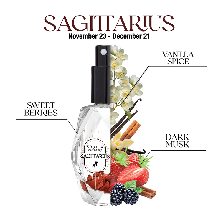 Sagittarius Crystal Infused Zodiac Perfume