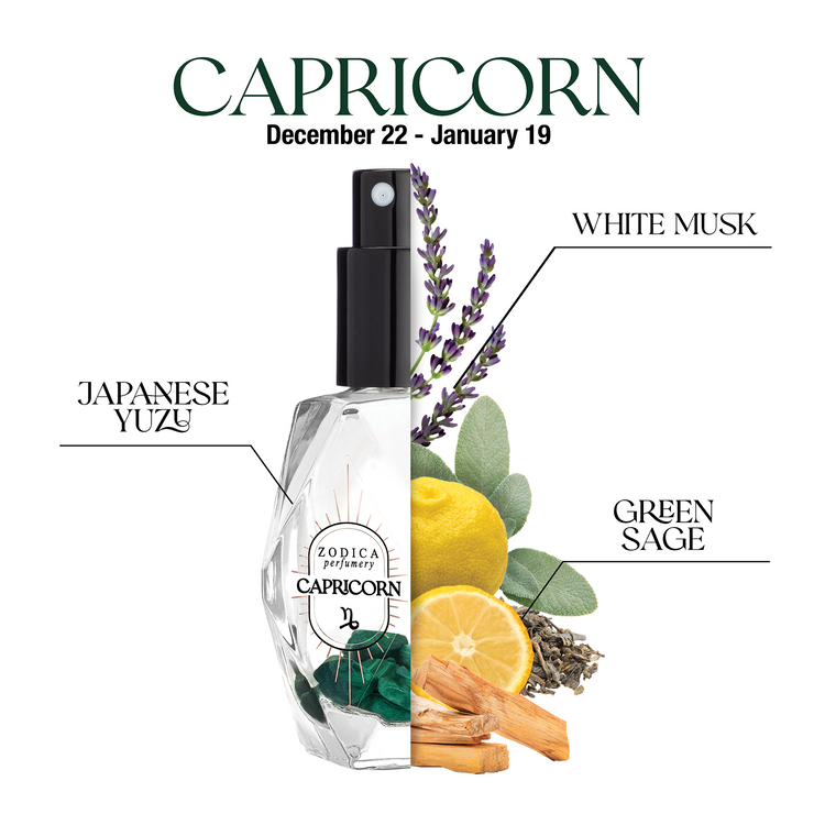 Capricorn Crystal Infused Zodiac Perfume
