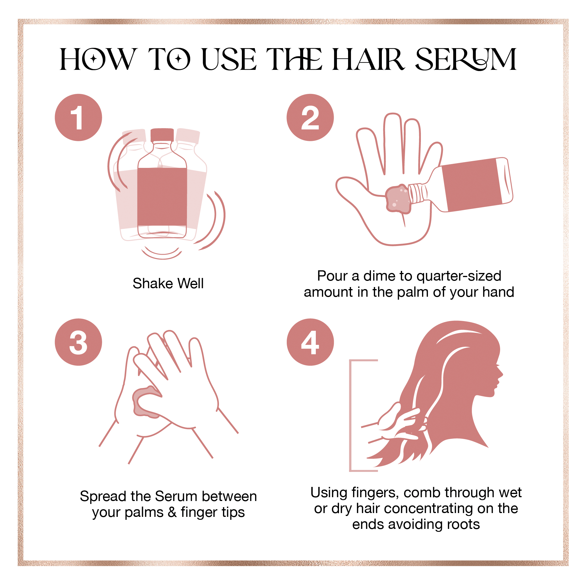 how to use hair serum