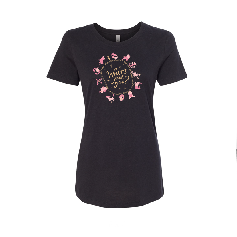 What's Your Sign Zodiac Fitted Tee