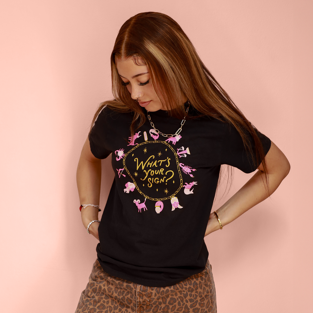 What's Your Sign Zodiac Crewneck Tee