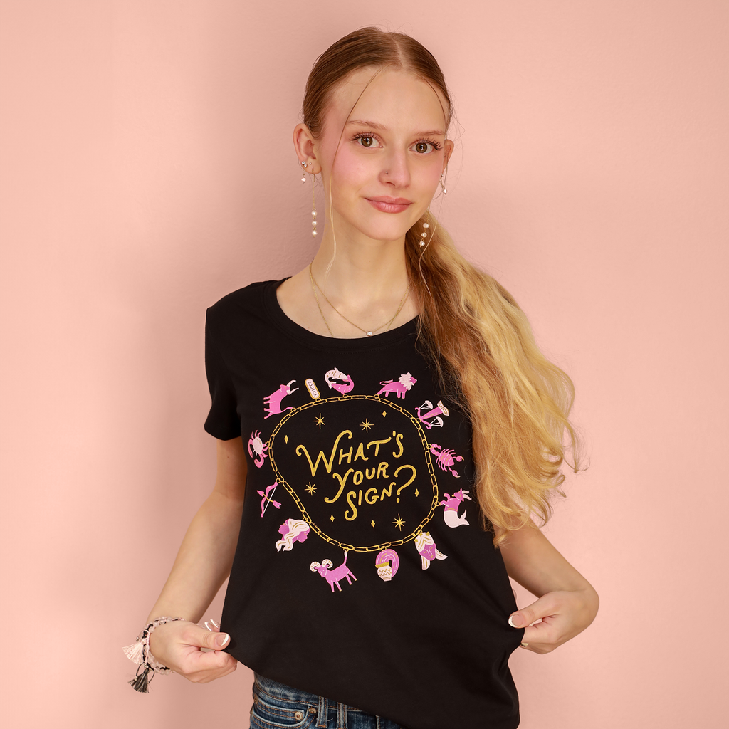 What's Your Sign Zodiac Fitted Tee