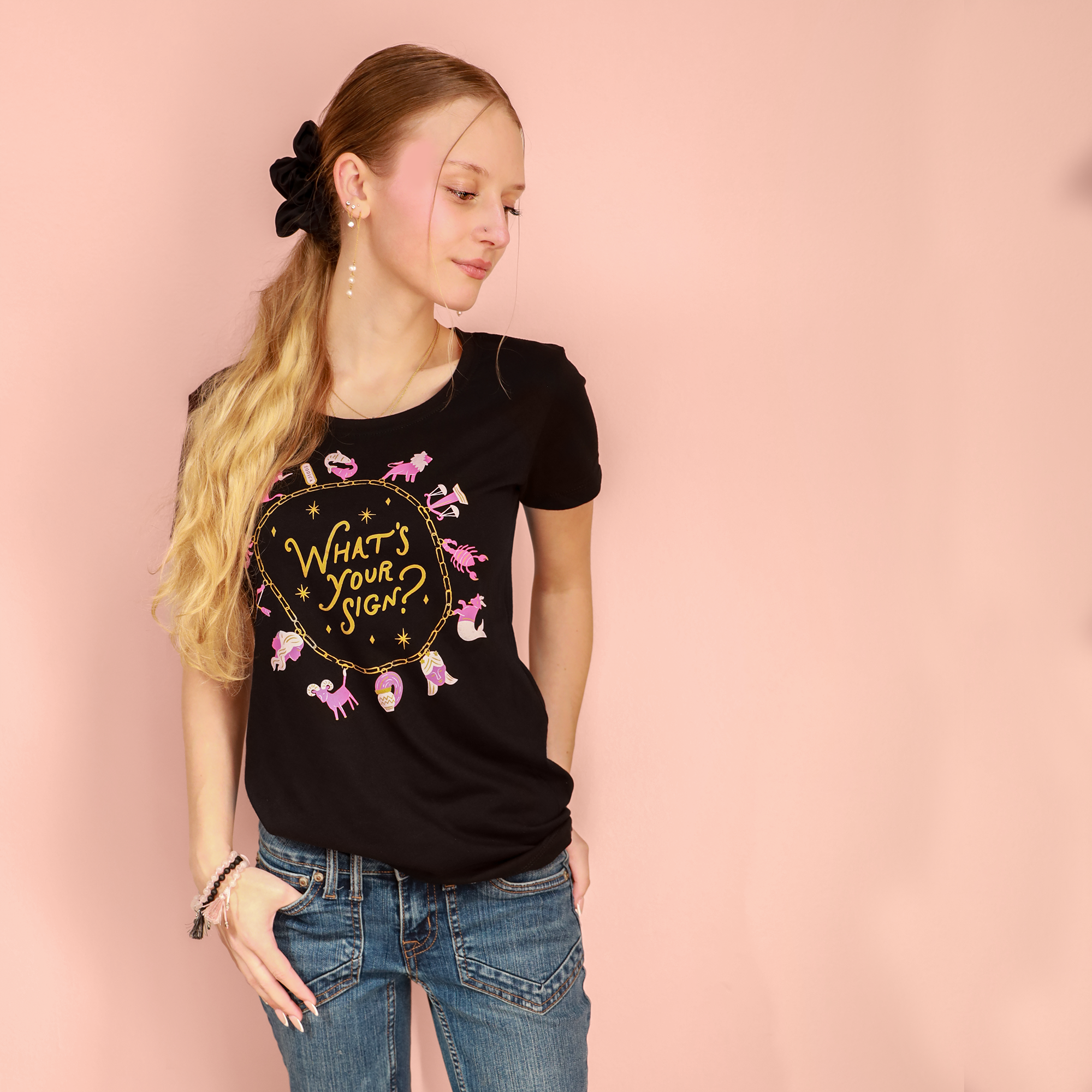 What's Your Sign Zodiac Fitted Tee