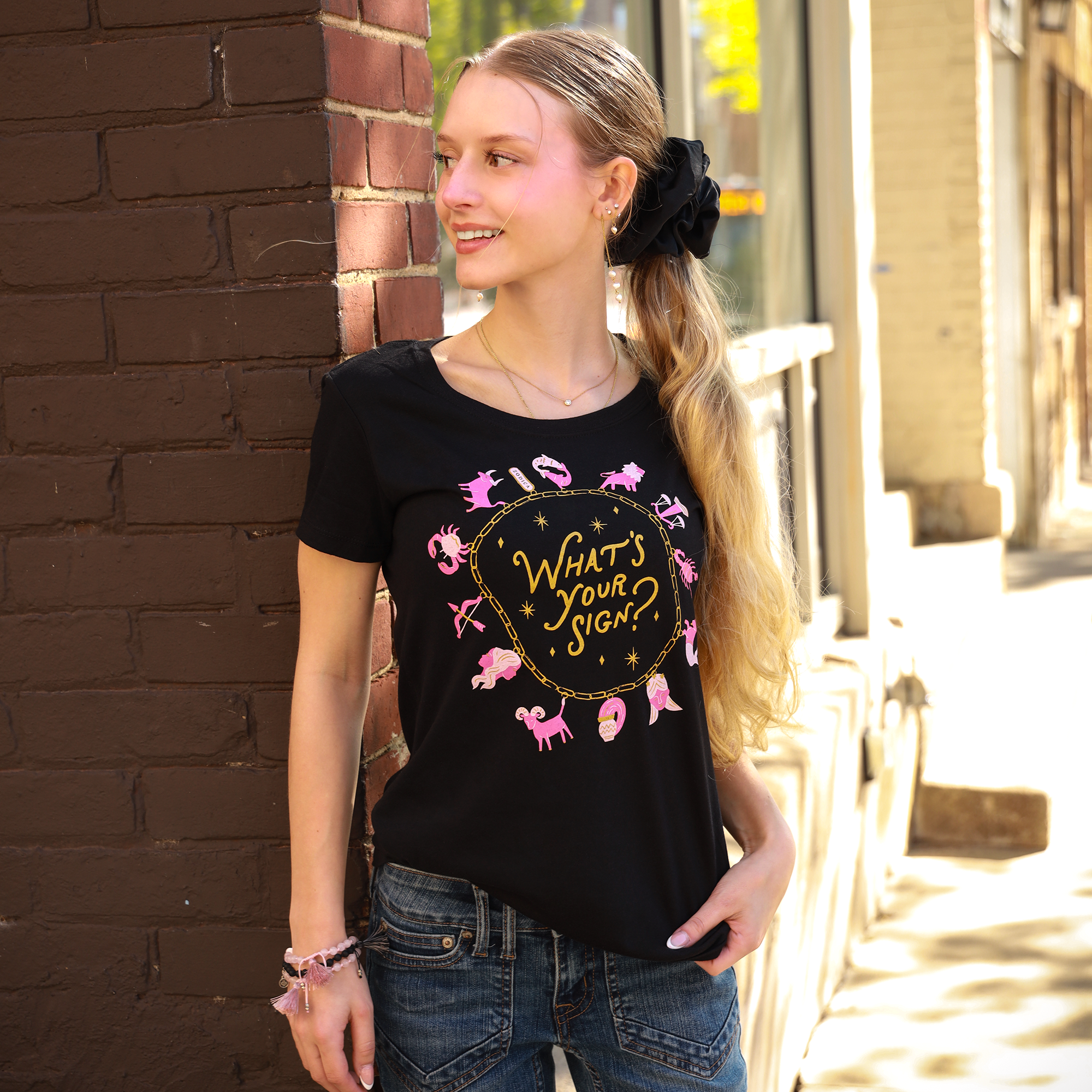 What's Your Sign Zodiac Fitted Tee