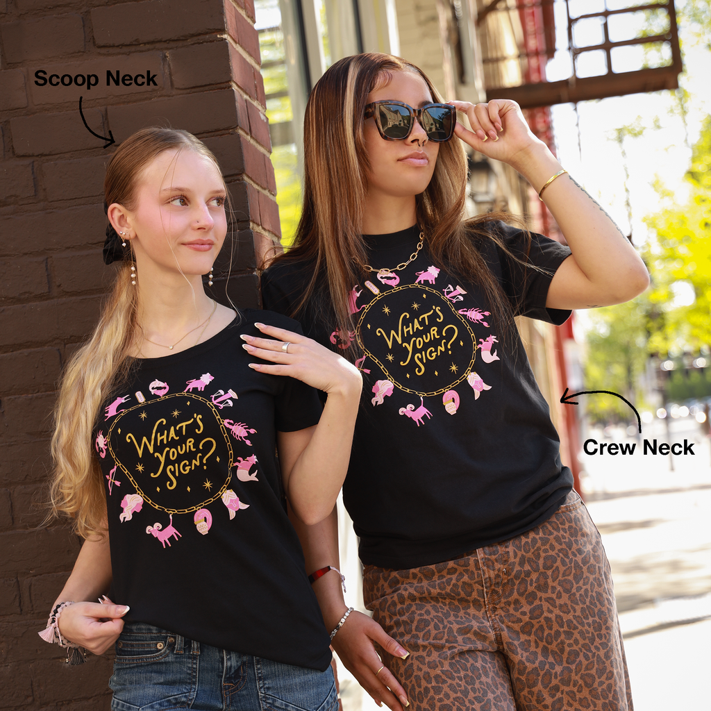 What's Your Sign Zodiac Fitted Tee